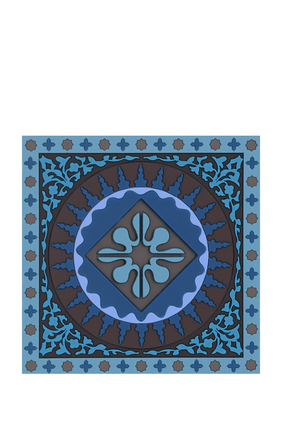 Mosaic Blue Coasters, Set of Six